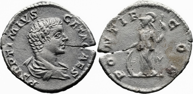 Roman Imperial
Geta as Caesar (198-209 AD). Rome
AR Denarius (18.5mm 3g)
Obv:...