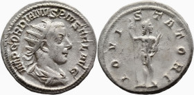 Roman Imperial
Gordian III (238-244 AD). Rome
AR Antoninianus (22mm 3.92g)
Obv: IMP GORDIANVS PIVS FEL AVG,. Radiate, draped and cuirassed bust to ...