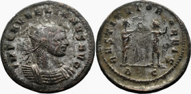 Roman Imperial
Aurelian (270-275 AD). Kyzikos
Antoninianus (24mm 4.76g)
Obv: IMP C AVRELIANVS AVG. Radiate and cuirassed bust right.
Rev: RESTITVT...