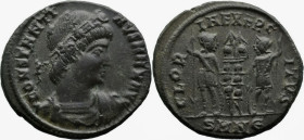 Roman Imperial
Constantine I 'the Great ' (307/310-337 AD). Nicomedia
AE Follis (17.6mm 2.38g)
Obv: CONSTANTI-NVS MAX AVG Rosette-diademed, draped ...