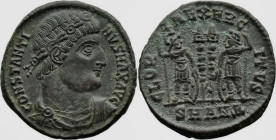 Roman Imperial
Constantine I 'the Great ' (307/310-337 AD). Antioch
AE Follis (17.5mm 2.34g)
Obv: CONSTANTI-NVS MAX AVG Diademed, draped and cuiras...