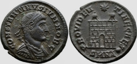 Roman Imperial
Constantine II, as Caesar (316-337 AD). Nicomedia
AE Follis (17.6mm 3.14g)
Obv: CONSTANTINVS IVN NOB C Laureate, draped and cuirasse...