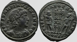 Roman Imperial
Constantine II, as Caesar (316-337 AD). Constantinople
AE Follis (17.2mm 2.28g)
Obv: CONSTANTINVS IVN NOB C Laureate, draped and cui...