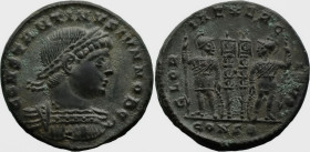 Roman Imperial
Constantine II, as Caesar (316-337 AD). Constantinople
AE Follis (17.3mm 2.93g)
Obv: CONSTANTINVS IVN NOB C Laureate, draped and cui...