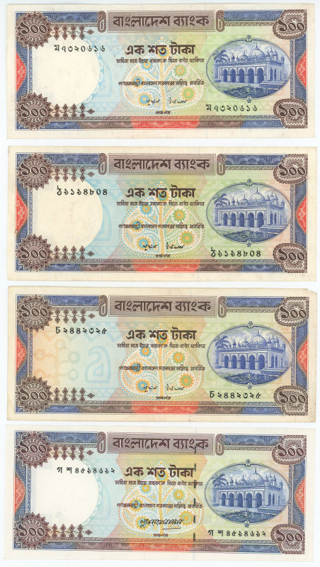 Bangladesh 4 x 100 Taka 1977

P# 24, N# 217196; XF-UNC