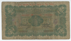 China Harbin Bank of Territorial Development 1 Dollar 1914 Rare