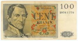 Belgium 100 Francs 1953