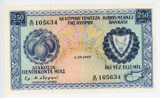 Cyprus 250 Mils 1981