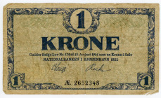 Denmark 1 Krone 1921