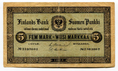 Finland 5 Markkaa 1886