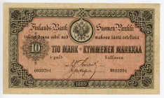 Finland 10 Markkaa 1889