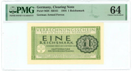 Germany - Third Reich 1 Reichsmark 1944 PMG 64 Choice UNC