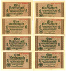 Germany - Third Reich 8 x 1 Reichsmark 1939 -1945 (ND)