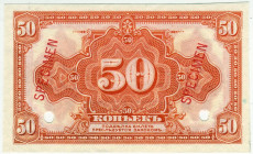 Russia - Siberia Provisional Administration 50 Kopeks 1918 (ND) Specimen