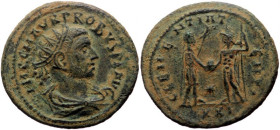 Antoninianus Æ
Probus (276-282), Tripolis, 280, P C M AVR PROBVS P F AVG, radiate, draped and cuirassed bust of Probus right, seen from behind / CLEM...