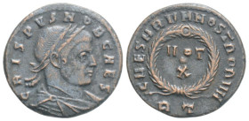 Follis Æ
Crispus as Caesar, AD 317-326, Siscia
19 mm, 2,70 g