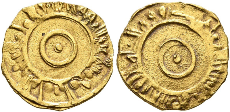 Dinar AV
Fatimids, al-'Aziz billah, AH 365-386 / AD 975-996, mint and date off ...