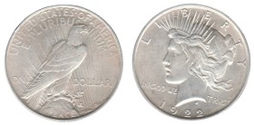 1 Dollar AR
USA, Peace Dollar, Silver 900/1000
38 mm, 26,73 g