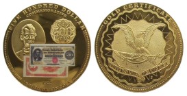 Medal Cu-Ni
USA; 500 Dollars
50 mm, 50 g