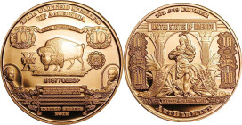 1 Oz Cu
10 Dollar Bison Banknote
39 mm, 31,10 g