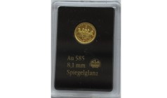 Germany, Gold 585/1000
8 mm, 0,28 g