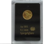 Germany, Gold 585/1000
8 mm, 0,28 g