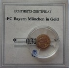 Medal AV
Germany, Bayern München, 585/1000
11 mm, 0,50 g
