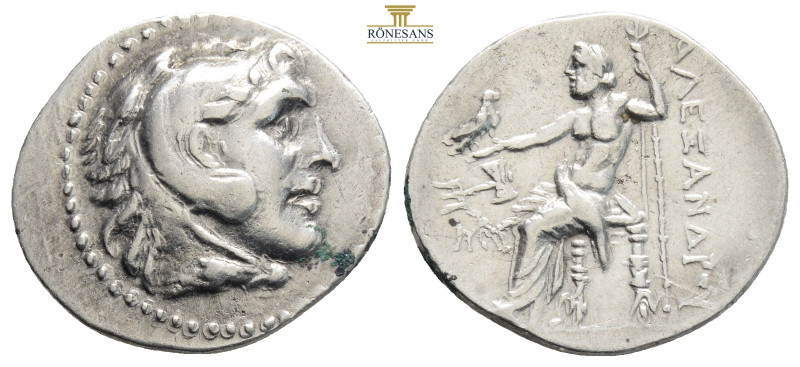 KINGS OF MACEDON. Alexander III 'the Great', 336-323 BC. Drachm….
Head of Heracl...
