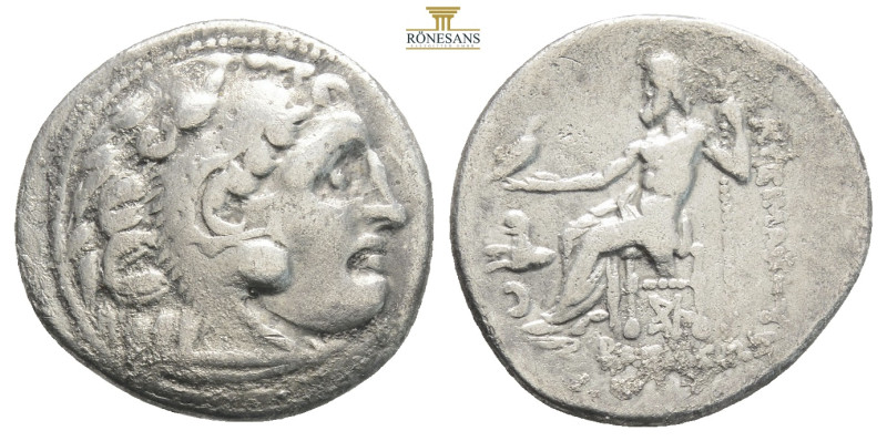 KINGS OF MACEDON. Alexander III 'the Great', 336-323 BC. Drachm….
Head of Heracl...