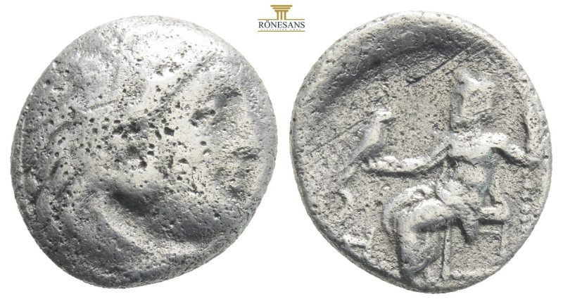 KINGS OF MACEDON. Alexander III 'the Great', 336-323 BC. Drachm….
Head of Heracl...