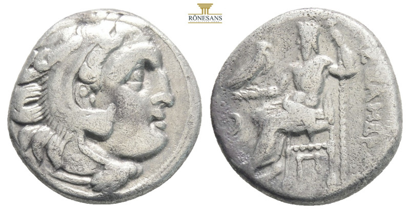 KINGS OF MACEDON. Alexander III 'the Great', 336-323 BC. Drachm….
Head of Heracl...