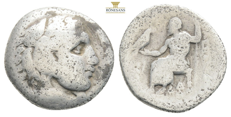 KINGS OF MACEDON. Alexander III 'the Great', 336-323 BC. Drachm….
Head of Heracl...