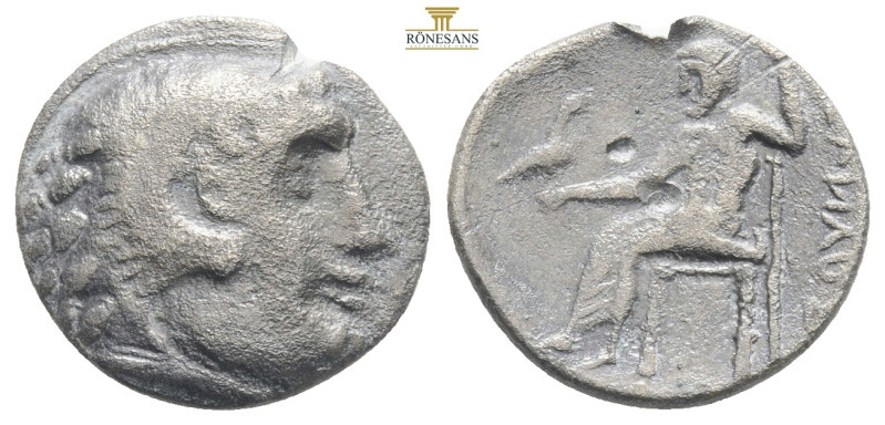 KINGS OF MACEDON. Alexander III 'the Great', 336-323 BC. Drachm….
Head of Heracl...