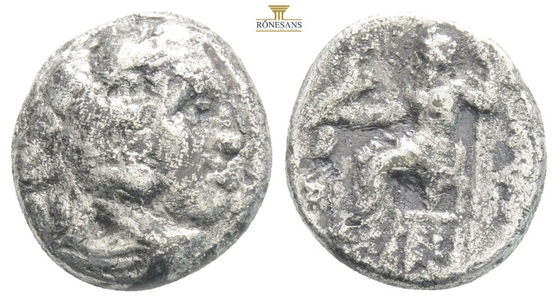 KINGS OF MACEDON. Alexander III 'the Great', 336-323 BC. Drachm….
Head of Heracl...