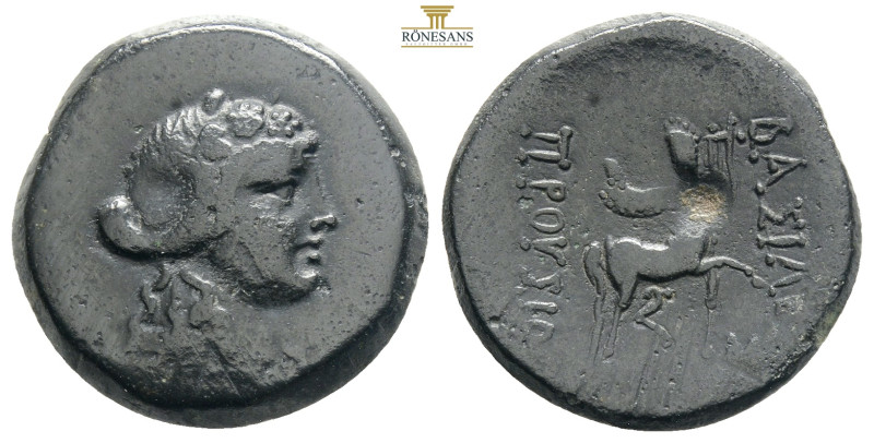 KINGS of BITHYNIA. Prusias II Cynegos (182-149). Ae.

Obv : Draped bust of Diony...