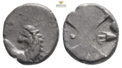 Thrace, Chersonesos AR Hemidrachm Silver ca 386-338 BC
Obv: Forepart of lion right, head reverted.
Rev: Quadripartite incuse square with alternating r...