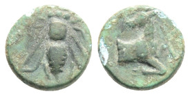 Greek Asia. Ionia, Ephesos. AE c. 387-289 BC 1,25g 10,7mm