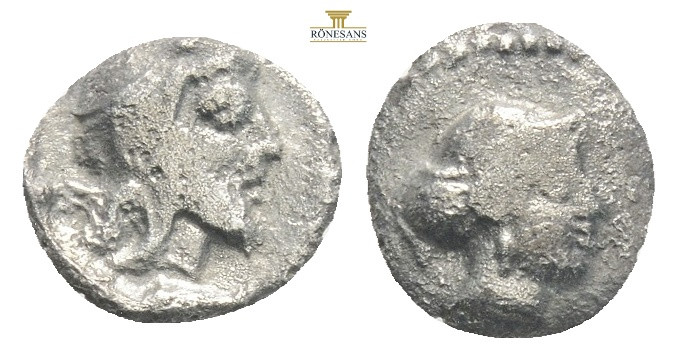 Cilicia, Tarsos AR Obol Datames, Satrap of Cilicia and Cappadocia, 378-372 BC.
O...