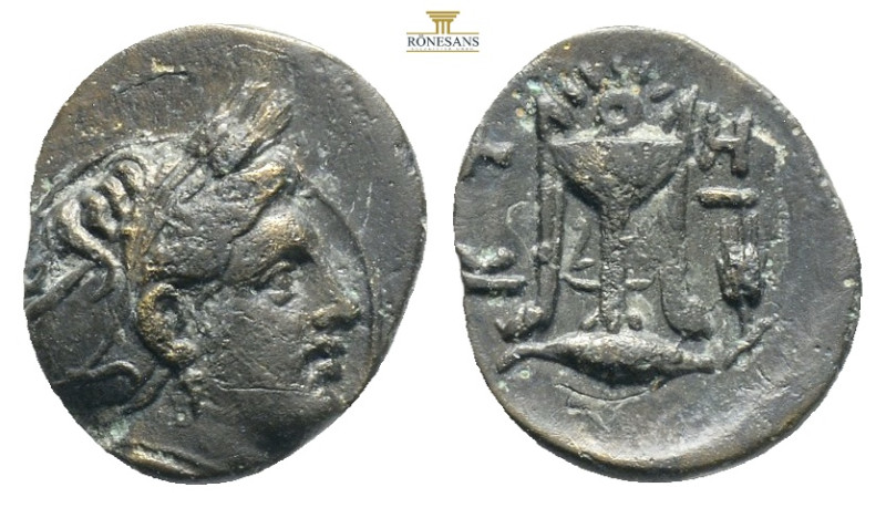Mysia, Kyzikos. Third century B.C. AE 1g 12,5mm