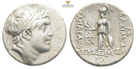Kings of Cappadocia. Eusebeia-Mazaka. Ariarathes V Eusebes Philopator 163-130 BC. Dated RY 33 (131/30 BC)
Drachm AR 4,05g 18,2mm