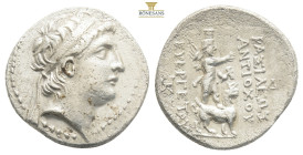 SELEUKID KINGS of SYRIA. Antiochos IX Eusebes Philopator (Kyzikenos), 114/3-95 BC. Drachm , First reign, circa 114/3-112, Tarsos. Diademed head of Ant...
