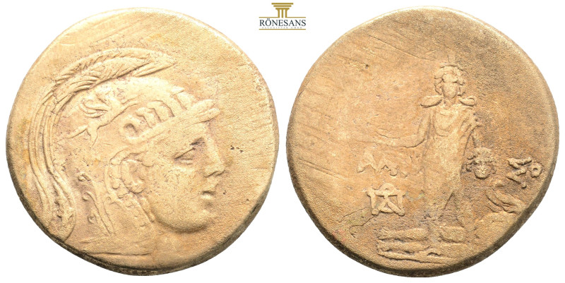 PONTOS.Amisos.Time of Mithradates VI.(Circa 105-85 BC).Ae.

Obv : Helmeted head ...