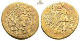 PONTOS.Amisos.(Circa 105-63 BC).Ae.

Obv : Aegis with Gorgon's head at center.

Rev : AΜΙΣΟΥ.
Nike advancing right, holding wreath and palm branch, be...