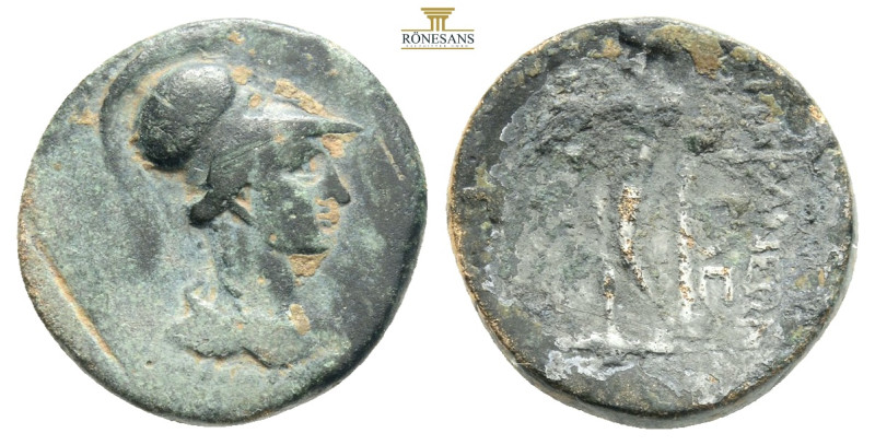 SYRIA, Seleucis and Pieria. Epiphaneia. Ae . Helmeted head of Athena right. Rev....