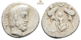 Roman Republic
Roman Republic, Titurius Sabinus, DenariusRoman Republic
L. Titurius L. f. Sabinus (89 BC), Denarius 89 BC, Rome mint…..Obverse: barehe...
