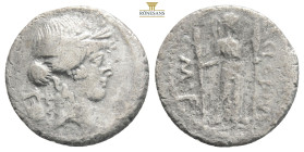 Roman Republic …...Sılver coın
Moneyer issues of Imperatorial Rome. P. Clodius M.f. Turrinus. 42 BC. AR Denarius . Rome mint. Laureate head of Apollo ...