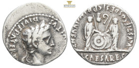 AUGUSTUS.(27 BC-14).Lugdunum.Denarius.

Obv : CAESAR AVGVSTVS DIVI F PATER PATRIAE.
Laureate head right.

Rev : C L CAESARES AVGVSTI F COS DESIG PRINC...