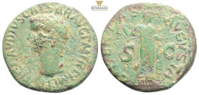 The Roman Empire
Claudius, 41-54….TI CLAVDIUS CAESAR AVG P M TR P IMP Bare head l. Rev. S – C Minerva, helmeted, standing r., holding shield and hurli...