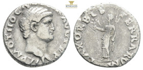 Otho. Silver Denarius , AD 69. Rome. IMP M OTHO CAESAR AVG TR P, bare head of Otho right. Reverse: SECV-RI-TAS P R, Securitas standing facing, head le...