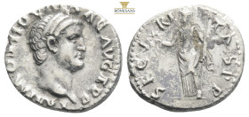 Otho. Silver Denarius , AD 69. Rome. IMP M OTHO CAESAR AVG TR P, bare head of Otho right. Reverse: SECV-RI-TAS P R, Securitas standing facing, head le...